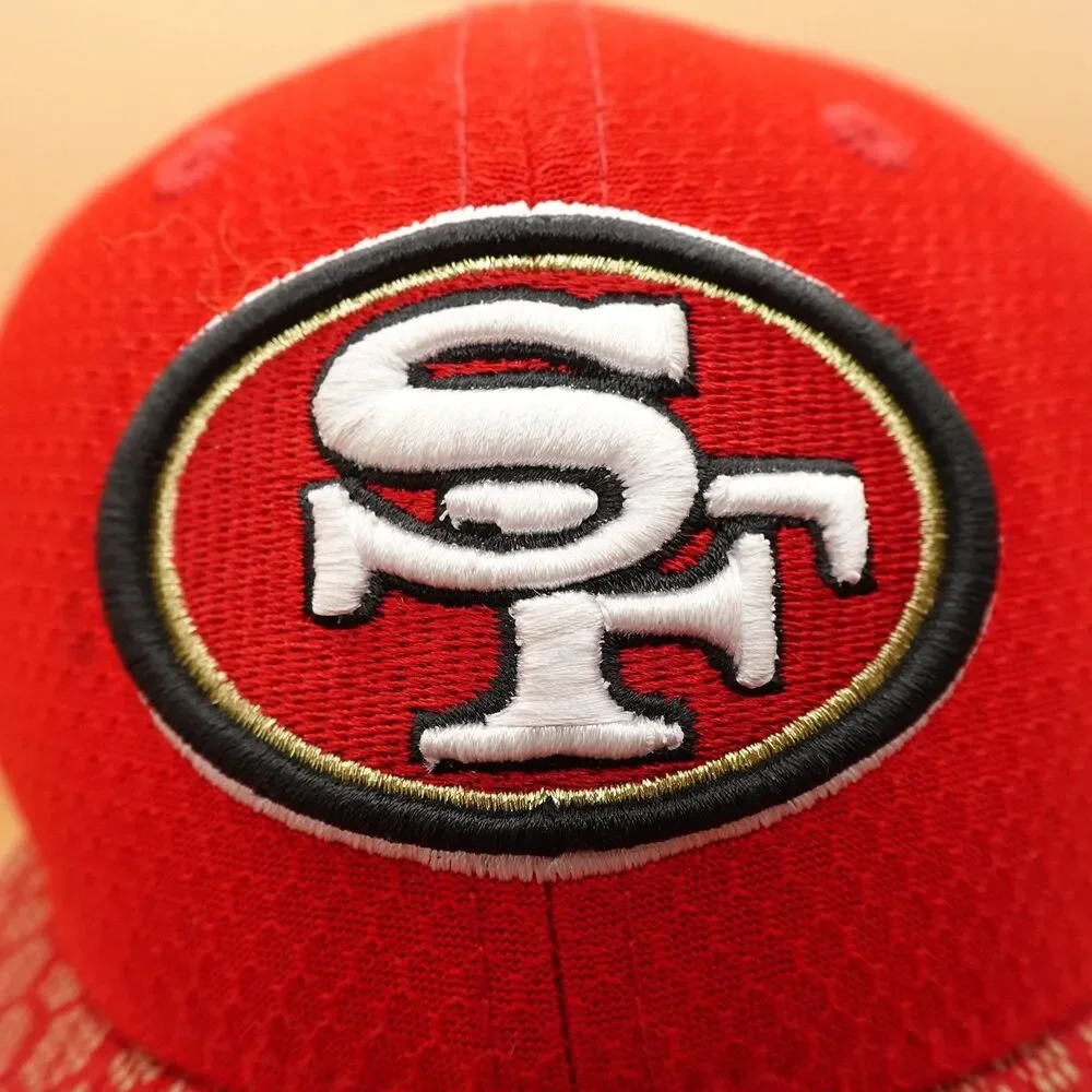 San Francisco 49ers Hat Cap Fitted Mens 6 3/8 Red NFL Football New Era